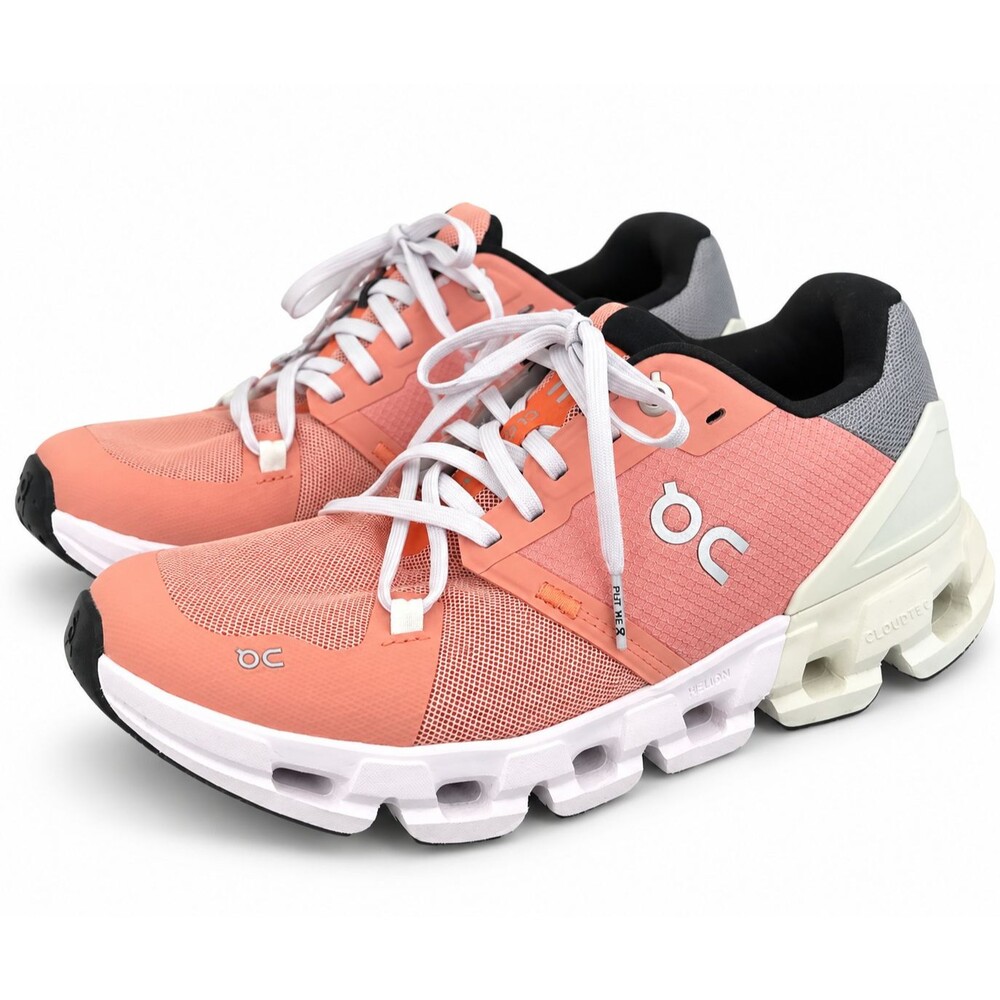 On Cloudflyer Orange Running Shoes CloudTec Athletic Sneakers Womens Size 8.5